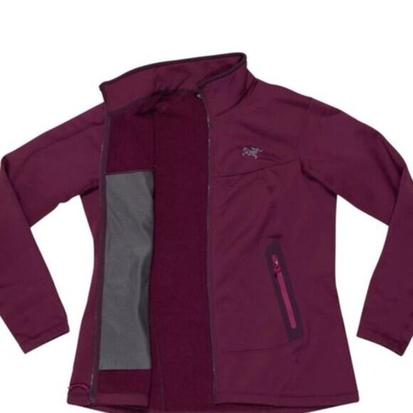 ARC'TERYX ARENITE Plum Colored Full Zip JACKET - Picture 2 of 5